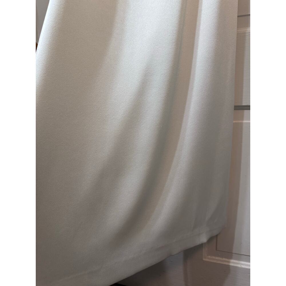 NWT Alice and Olivia Paulette One Shoulder Satin Open Back Gown Size 2 - Picture 10 of 16